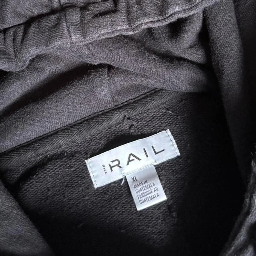 Nordstrom The Rail Spliced Longline Deconstructed Hoodie Sweatshirt